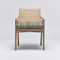 Interlude Home Delray Arm Chair - White Ceruse/ Sage