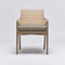 Interlude Home Delray Arm Chair - White Ceruse/ Fawn