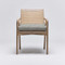 Interlude Home Delray Arm Chair - White Ceruse/ Jade