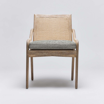 Interlude Home Delray Side Chair - White Ceruse/ Jade