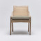 Interlude Home Delray Side Chair - White Ceruse/ Straw