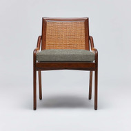 Interlude Home Delray Side Chair - Chestnut/ Moss