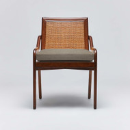 Interlude Home Delray Side Chair - Chestnut/ Pebble