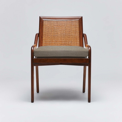 Interlude Home Delray Side Chair - Chestnut/ Pebble