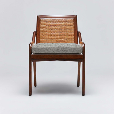 Interlude Home Delray Side Chair - Chestnut/ Jade