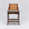 Interlude Home Delray Counter Stool - Chestnut/ Moss