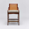 Interlude Home Delray Counter Stool - Chestnut/ Natural
