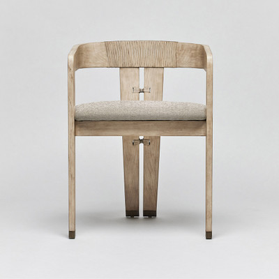 Interlude Home Maryl Iii Dining Chair - Washed White/ Fog