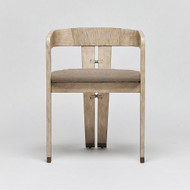 Interlude Home Maryl Iii Dining Chair - Washed White/ Pebble