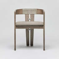 Interlude Home Maryl Iii Dining Chair - Washed Grey/ Fog