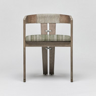 Interlude Home Maryl Iii Dining Chair - Washed Grey/ Sage