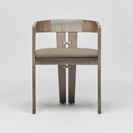 Interlude Home Maryl Iii Dining Chair - Washed Grey/ Sisal