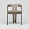 Interlude Home Maryl Iii Dining Chair - Washed Grey/ Sisal