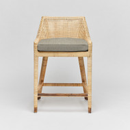 Interlude Home Boca Counter Stool - Natural/ Fawn