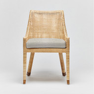 Interlude Home Boca Dining Chair - Natural/ Fog