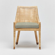 Interlude Home Boca Dining Chair - Natural/ Fern