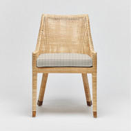Interlude Home Boca Dining Chair - Natural/ Hatch Natur