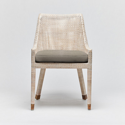 Interlude Home Boca Dining Chair - White Wash/ Pebble