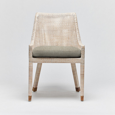 Interlude Home Boca Dining Chair - White Wash/ Fawn