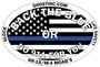BACK THE BLUE OUTDOOR STICKER (GHO_STKBACKTHEBLUE)