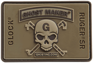 3D  CROSS CONNECTOR SKULL PATCH OD GREEN