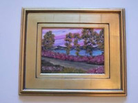 BLANKENSHIP PAINTING CALIFORNIA PLEIN AIR MOUNTAIN LAKE LANDSCAPE