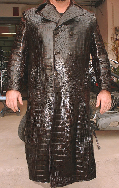 crocodile trench coat