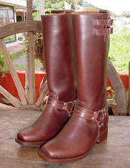 Leather Harness Boots