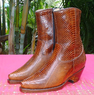 All Snake Skin Low Boots