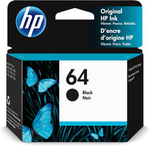 HP 64 Black Original Ink Cartridge | STANDARD CAPACITY | N9J90AN