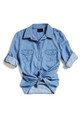 [Sample] Levi's, blue denim womens shirt