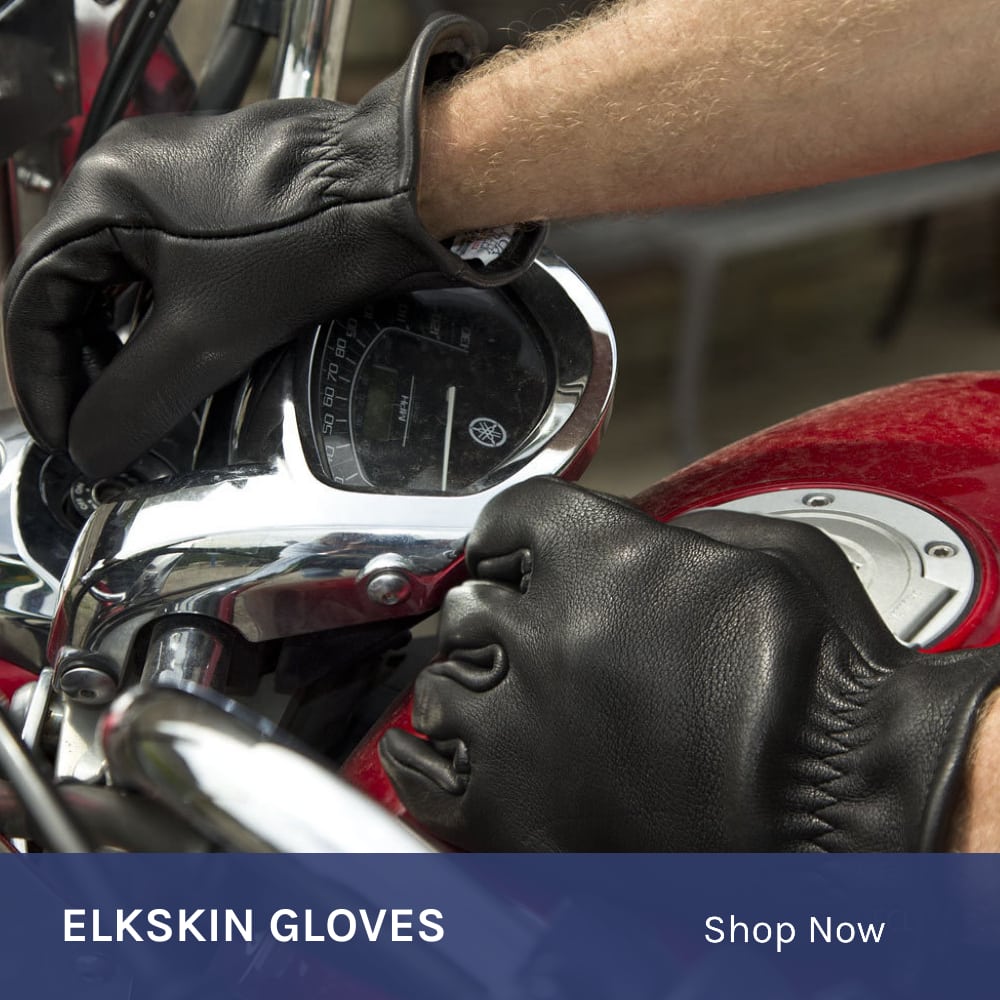 Elkskin Motorcycle Gloves
