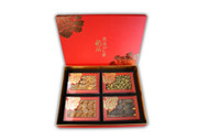 【年末感恩礼盒】海参干贝鲍鱼石斛四拼礼盒 Premium Dried Seafood& Dried Dendrobium New Year Gift Box 1 box 