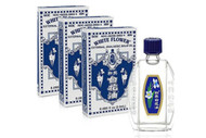 白花油，疏风止痒、理气止痛、消疲提神，3瓶装  White Flower External Analgesic Balm Oil 2.5ml (3 Bottles)