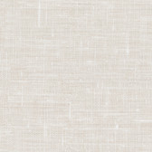 Contemporary Beyond Basics Linge Linen Texture Salt White Wallpaper 420-87090