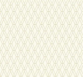 GE3653-Ashford House Geometrics Diamond Lattice White Wallpaper