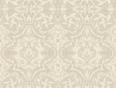 Brilliance Guinevere Baroque Marquetry Bone Wallpaper BRL98051