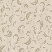 Buckingham Ashton Brass Scrolls Sepia Wallpaper 495-69009