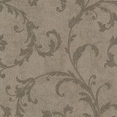 Buckingham Milton Shimmer Scroll Cedar Wallpaper 495-69067