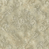 Carleton Textured Scroll Seaweed Wallpaper 292-80000