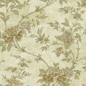 Carleton Floral Trail Olive Wallpaper  292-80308