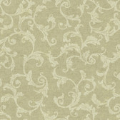 Carleton Tonal Scroll Lime Wallpaper 292-80505