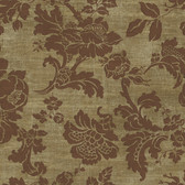 Carleton Tonal Jacobean Hickory Wallpaper 292-80701