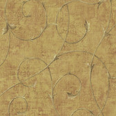 Carleton Scroll Gold Wallpaper 292-80905