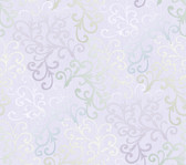 Contemporary Christel Fading Busy Toss Wallpaper in Green and Heather CHR11686