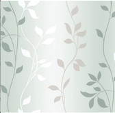 Contemporary Christel Sullivan Ombre Vine Trail Green-Silver Wallpaper CHR340810