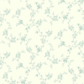 291-72104-Aqua Mini Floral Trail wallpaper