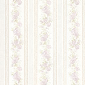992-68318-Tasha Lavender Satin Floral Scroll Stripe wallpaper