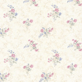 992-68340-Marie Pink Delicate Floral Bouquet wallpaper
