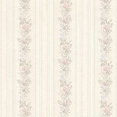 992-68349-Alexis Pastel Satin Floral Stripe wallpaper